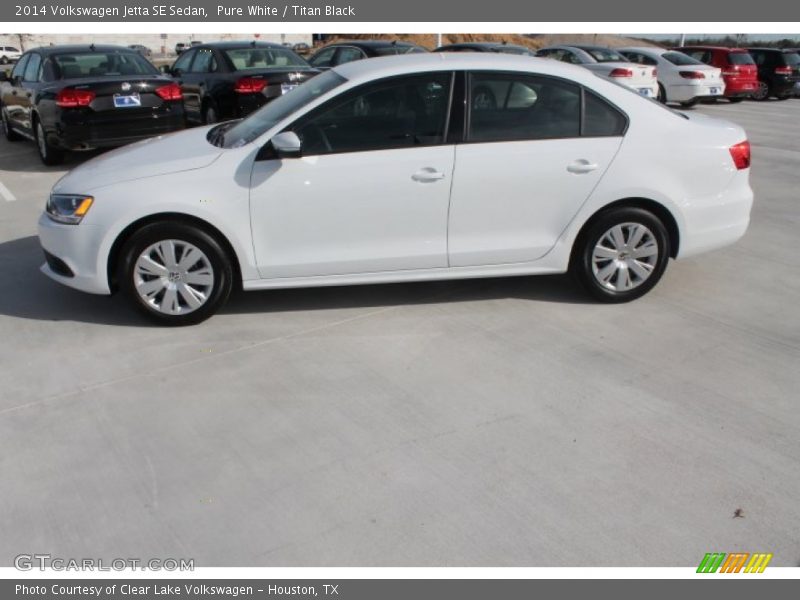 Pure White / Titan Black 2014 Volkswagen Jetta SE Sedan