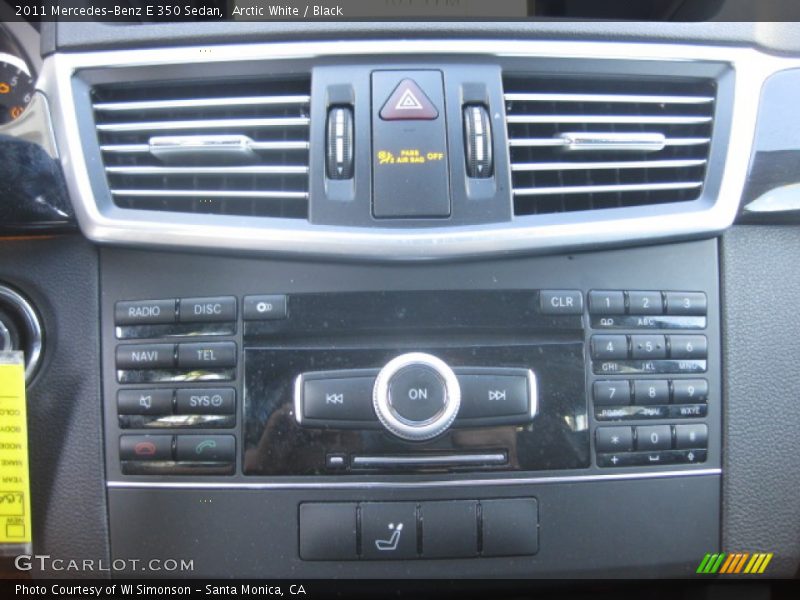 Arctic White / Black 2011 Mercedes-Benz E 350 Sedan