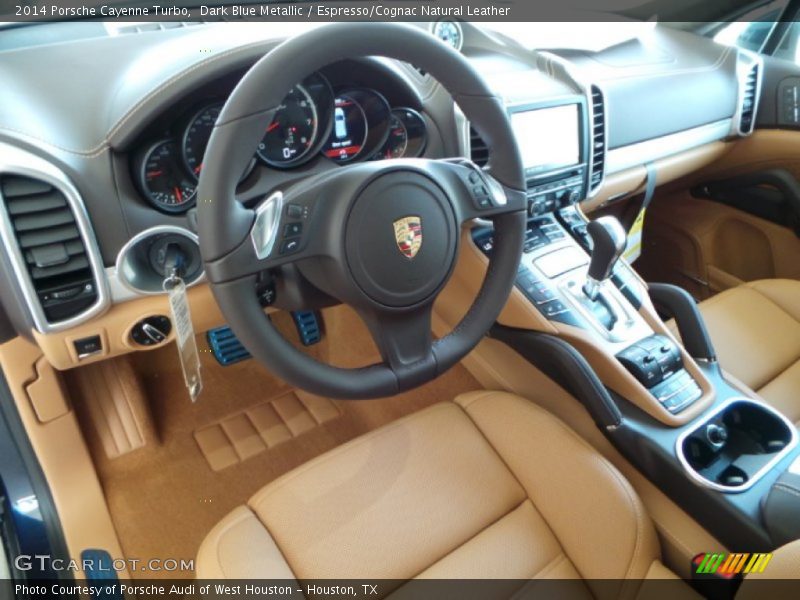 Espresso/Cognac Natural Leather Interior - 2014 Cayenne Turbo 