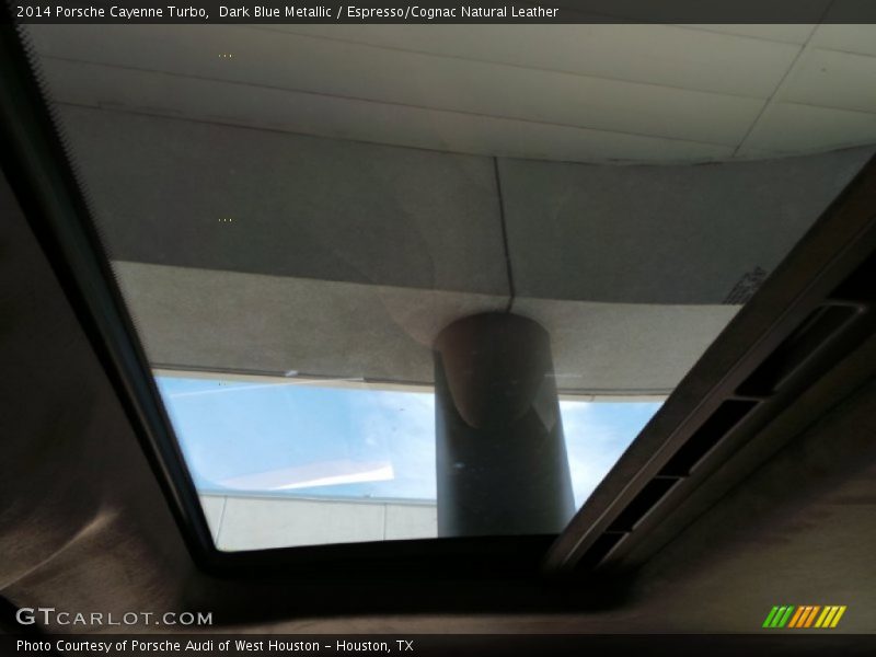 Dark Blue Metallic / Espresso/Cognac Natural Leather 2014 Porsche Cayenne Turbo