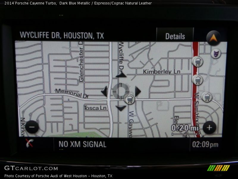 Navigation of 2014 Cayenne Turbo