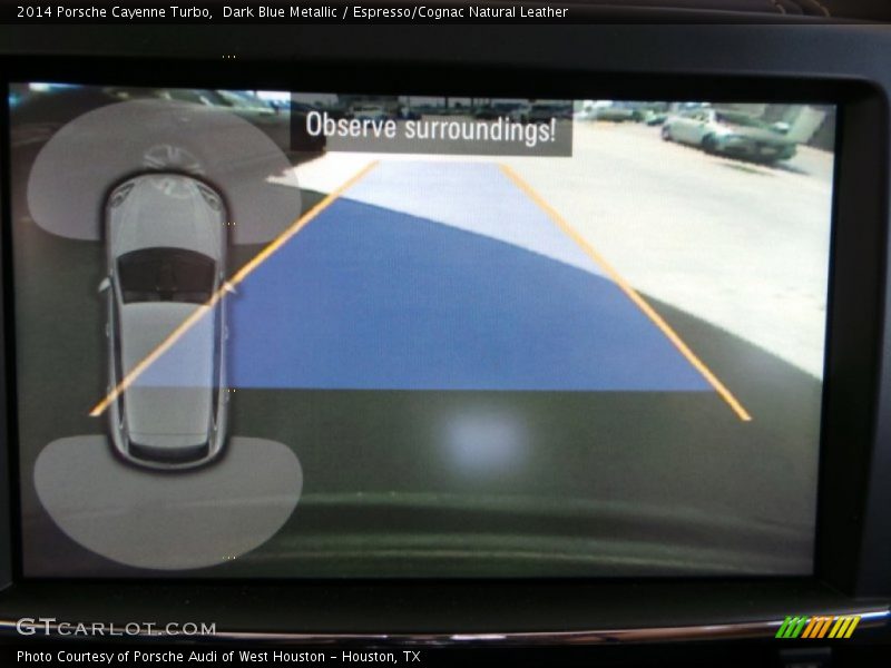 Dark Blue Metallic / Espresso/Cognac Natural Leather 2014 Porsche Cayenne Turbo