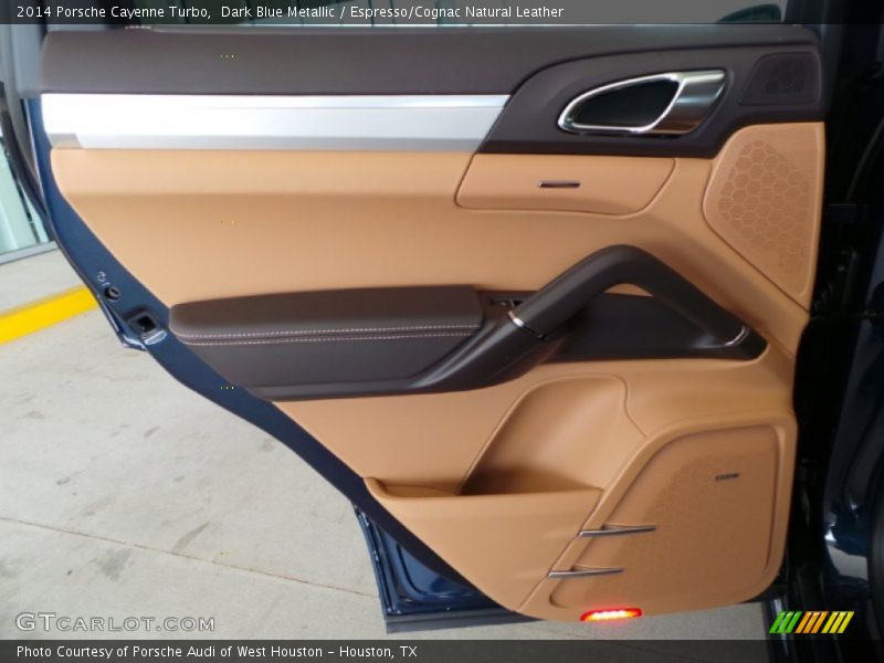 Dark Blue Metallic / Espresso/Cognac Natural Leather 2014 Porsche Cayenne Turbo