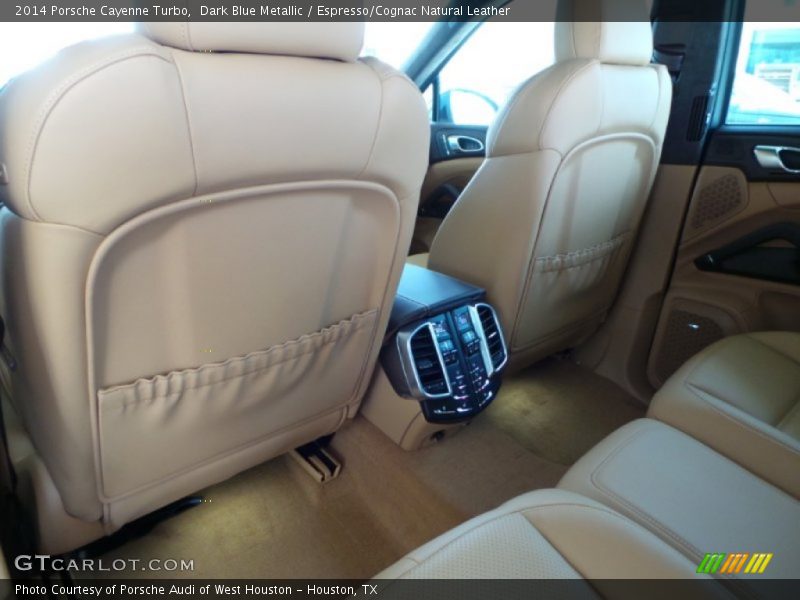 Dark Blue Metallic / Espresso/Cognac Natural Leather 2014 Porsche Cayenne Turbo