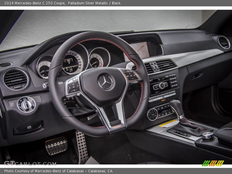 Palladium Silver Metallic / Black 2014 Mercedes-Benz C 250 Coupe