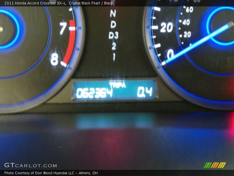 Crystal Black Pearl / Black 2011 Honda Accord Crosstour EX-L
