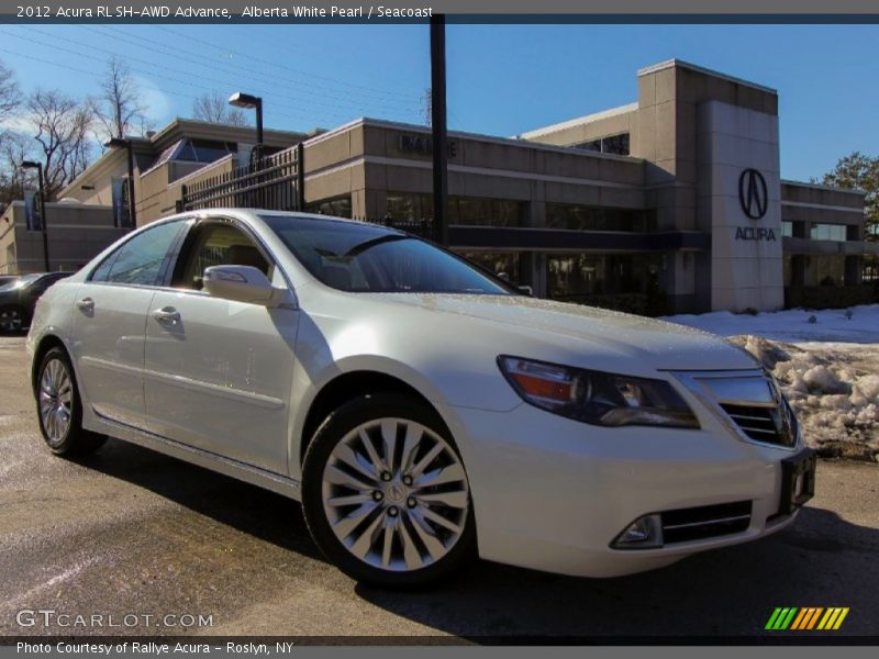 Alberta White Pearl / Seacoast 2012 Acura RL SH-AWD Advance