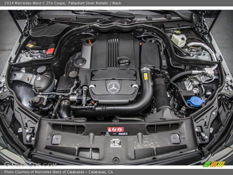 Palladium Silver Metallic / Black 2014 Mercedes-Benz C 250 Coupe