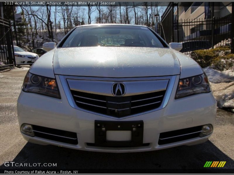 Alberta White Pearl / Seacoast 2012 Acura RL SH-AWD Advance