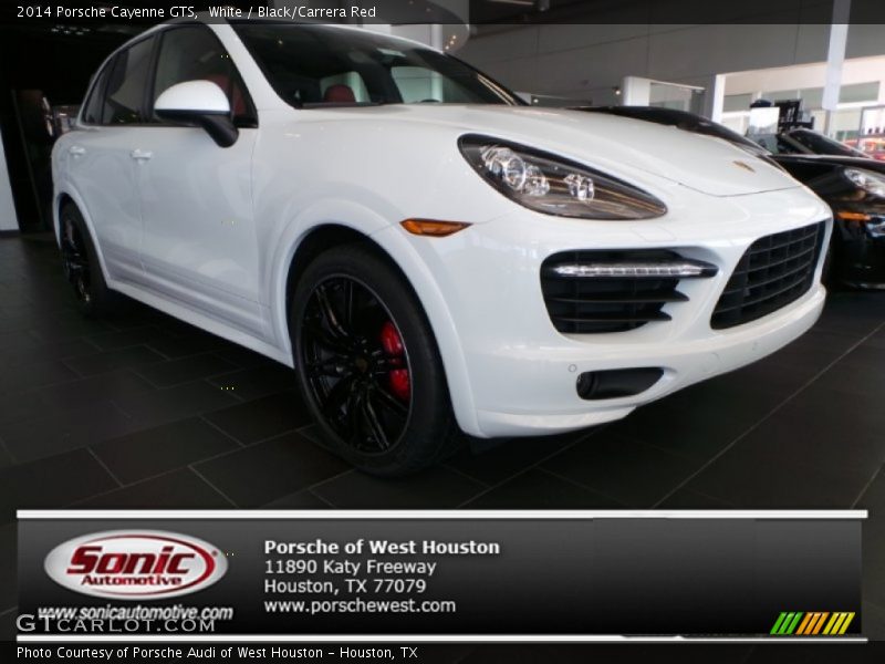 White / Black/Carrera Red 2014 Porsche Cayenne GTS