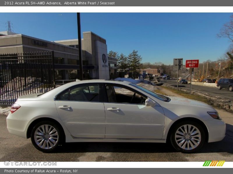 Alberta White Pearl / Seacoast 2012 Acura RL SH-AWD Advance