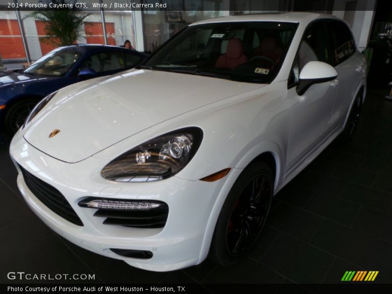 White / Black/Carrera Red 2014 Porsche Cayenne GTS