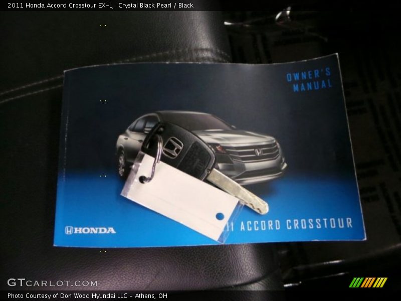 Crystal Black Pearl / Black 2011 Honda Accord Crosstour EX-L