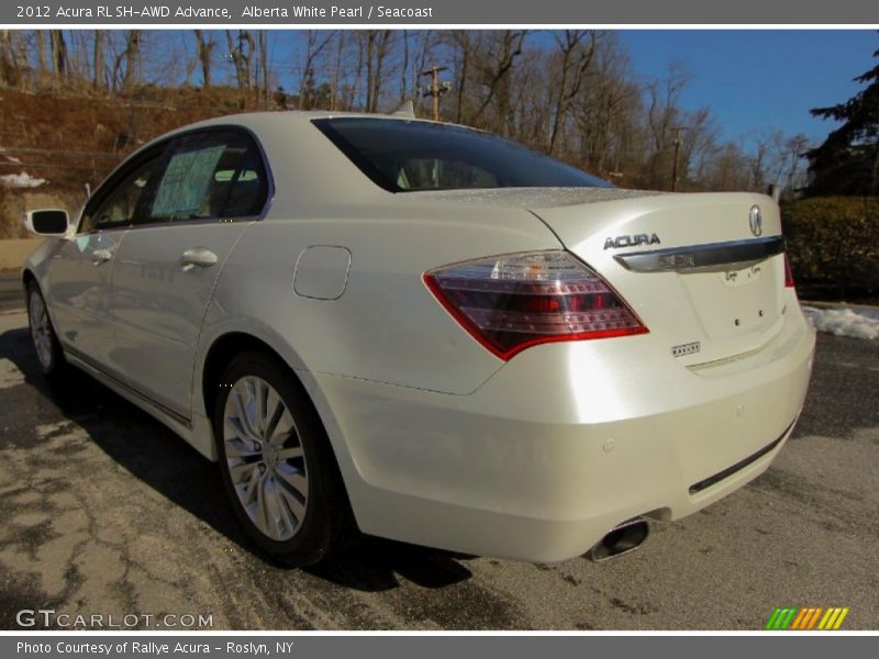 Alberta White Pearl / Seacoast 2012 Acura RL SH-AWD Advance