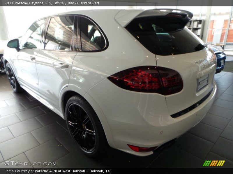 White / Black/Carrera Red 2014 Porsche Cayenne GTS