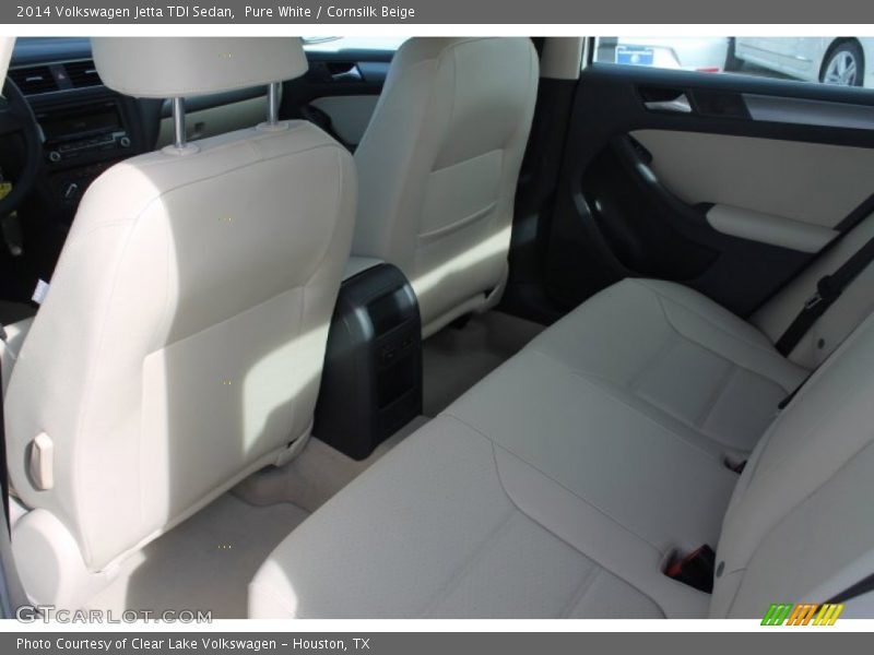 Pure White / Cornsilk Beige 2014 Volkswagen Jetta TDI Sedan