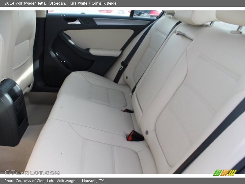 Pure White / Cornsilk Beige 2014 Volkswagen Jetta TDI Sedan
