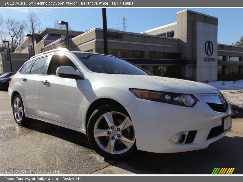 Bellanova White Pearl / Taupe 2012 Acura TSX Technology Sport Wagon