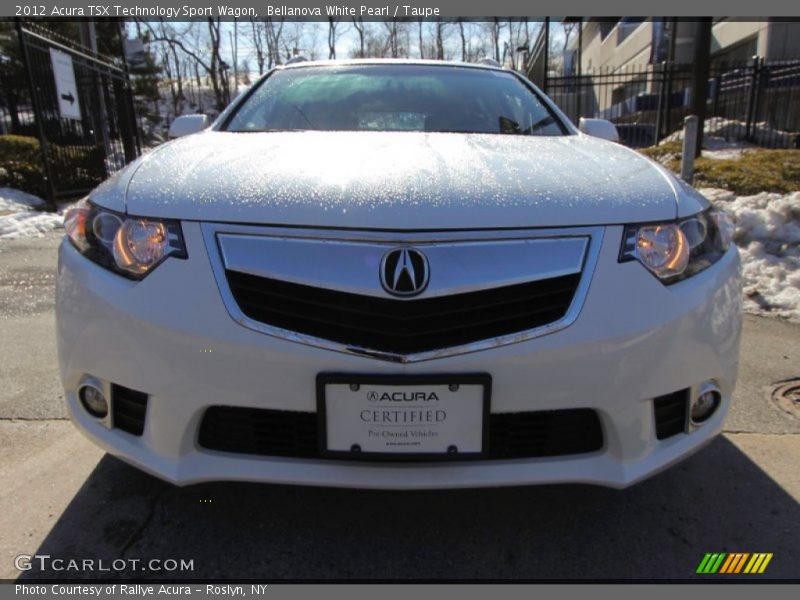 Bellanova White Pearl / Taupe 2012 Acura TSX Technology Sport Wagon