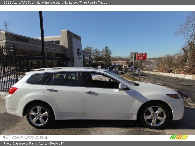 Bellanova White Pearl / Taupe 2012 Acura TSX Technology Sport Wagon