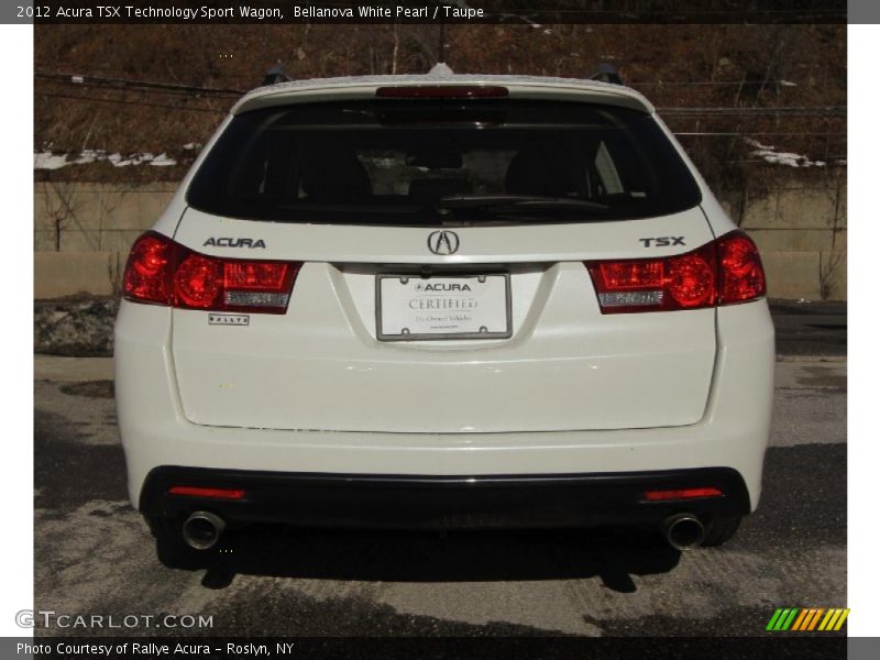 Bellanova White Pearl / Taupe 2012 Acura TSX Technology Sport Wagon