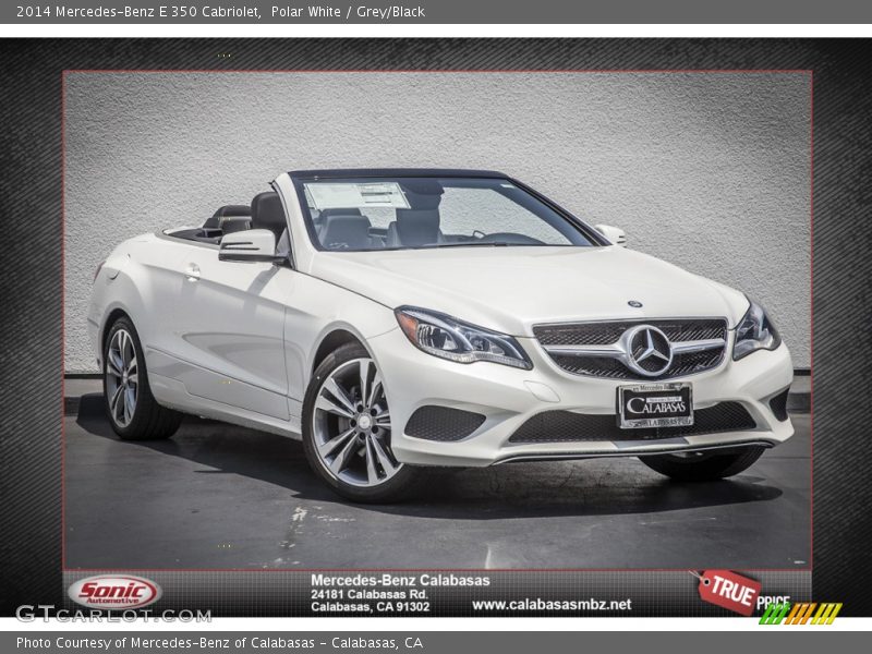 Polar White / Grey/Black 2014 Mercedes-Benz E 350 Cabriolet