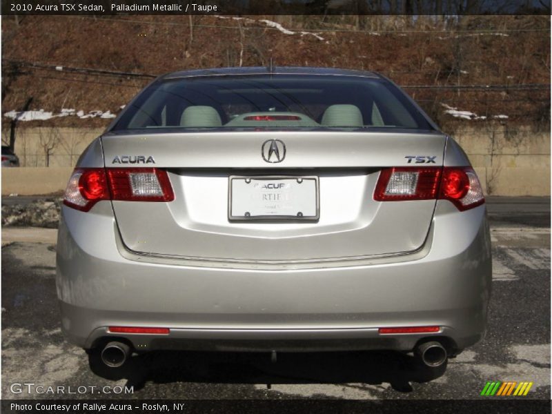 Palladium Metallic / Taupe 2010 Acura TSX Sedan