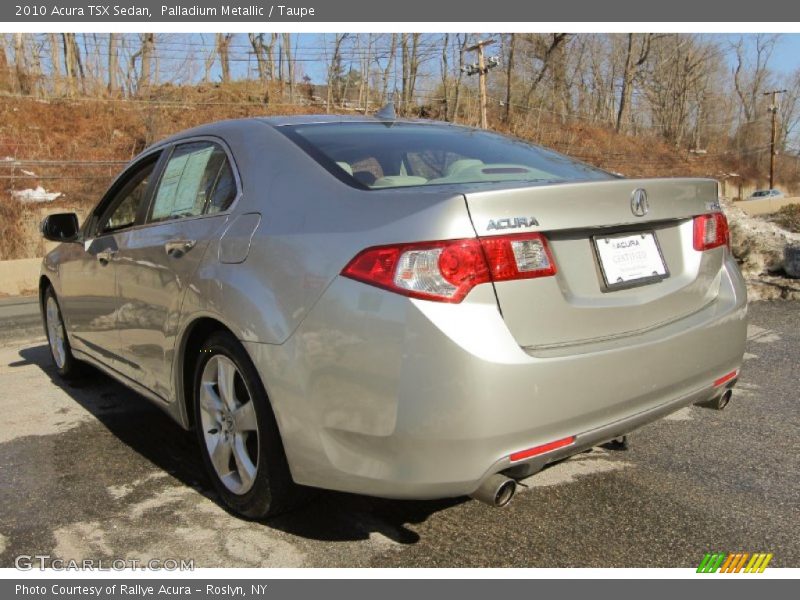 Palladium Metallic / Taupe 2010 Acura TSX Sedan