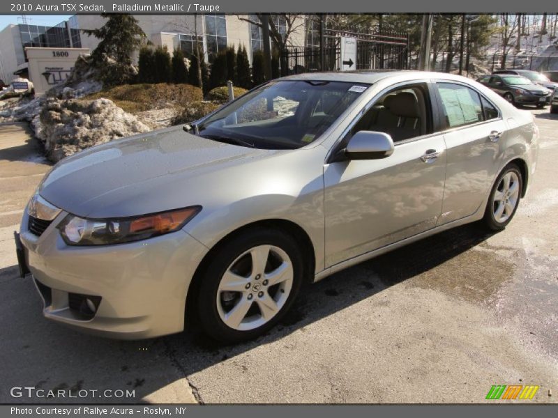 Palladium Metallic / Taupe 2010 Acura TSX Sedan