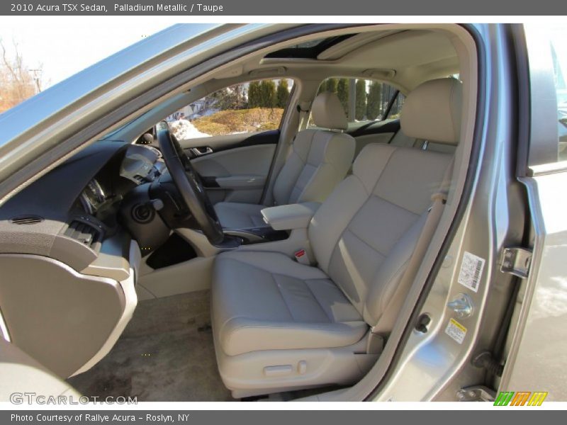 Palladium Metallic / Taupe 2010 Acura TSX Sedan