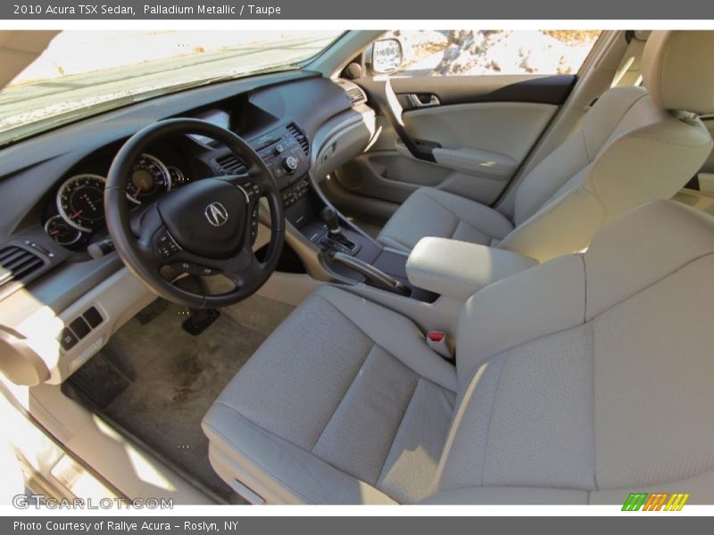 Palladium Metallic / Taupe 2010 Acura TSX Sedan