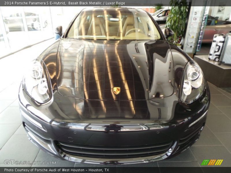 Basalt Black Metallic / Luxor Beige 2014 Porsche Panamera S E-Hybrid