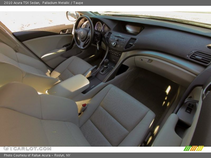 Palladium Metallic / Taupe 2010 Acura TSX Sedan