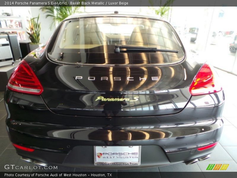 Basalt Black Metallic / Luxor Beige 2014 Porsche Panamera S E-Hybrid