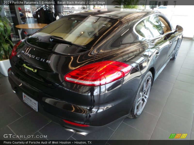 Basalt Black Metallic / Luxor Beige 2014 Porsche Panamera S E-Hybrid