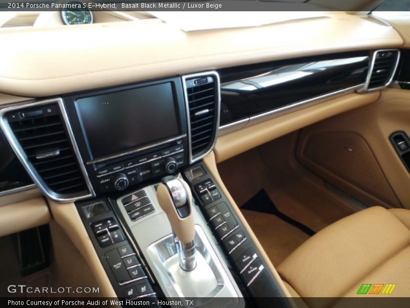Basalt Black Metallic / Luxor Beige 2014 Porsche Panamera S E-Hybrid