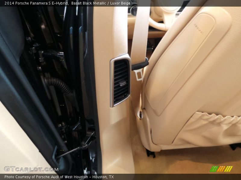 Basalt Black Metallic / Luxor Beige 2014 Porsche Panamera S E-Hybrid