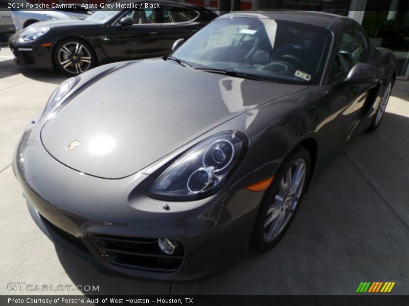 Agate Grey Metallic / Black 2014 Porsche Cayman