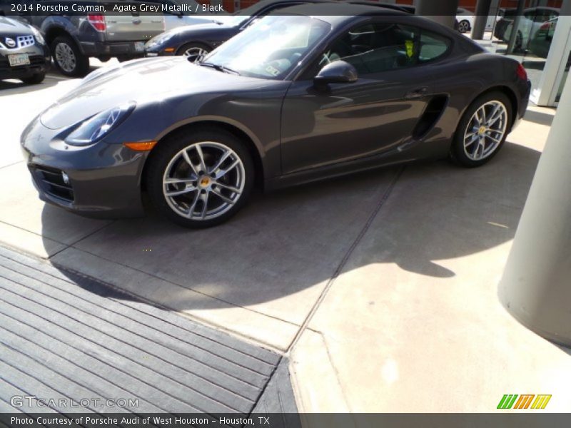 Agate Grey Metallic / Black 2014 Porsche Cayman