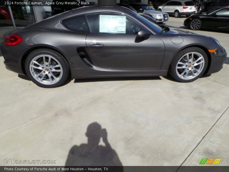 Agate Grey Metallic / Black 2014 Porsche Cayman