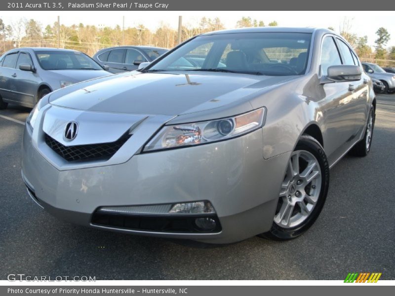 Paladium Silver Pearl / Taupe Gray 2011 Acura TL 3.5