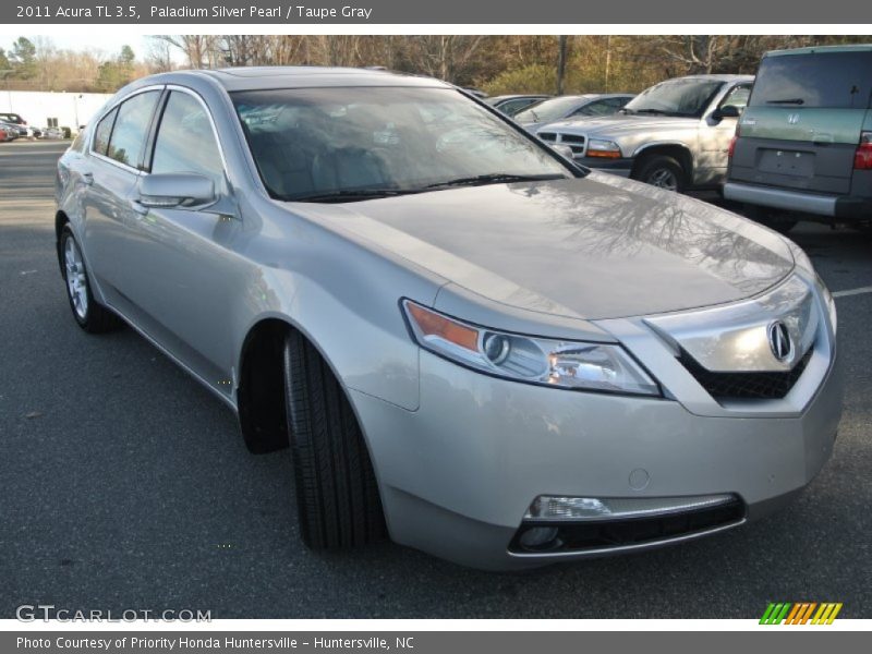 Paladium Silver Pearl / Taupe Gray 2011 Acura TL 3.5