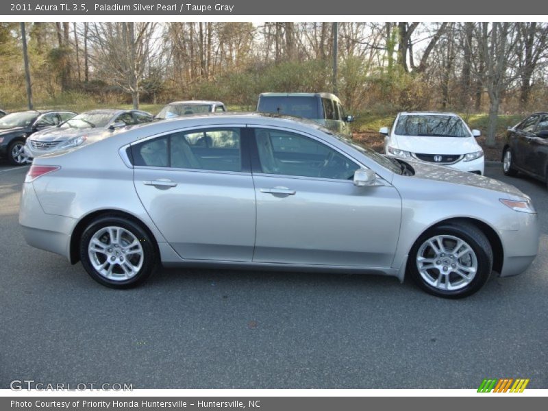 Paladium Silver Pearl / Taupe Gray 2011 Acura TL 3.5