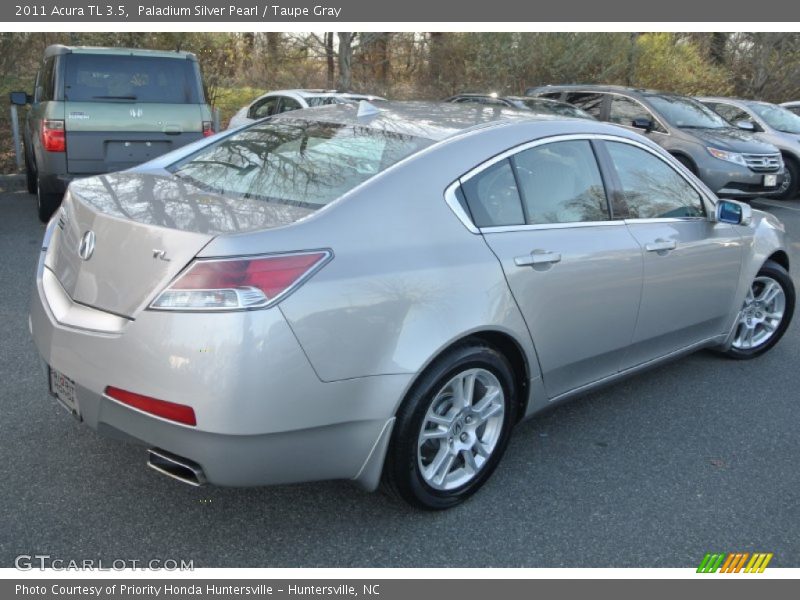Paladium Silver Pearl / Taupe Gray 2011 Acura TL 3.5