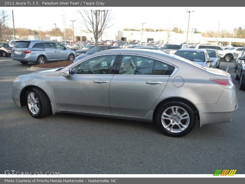 Paladium Silver Pearl / Taupe Gray 2011 Acura TL 3.5