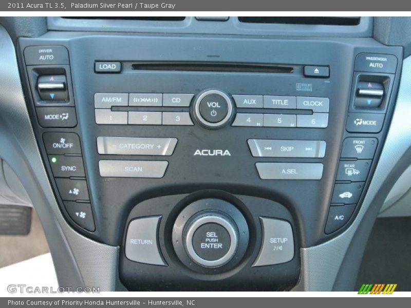 Paladium Silver Pearl / Taupe Gray 2011 Acura TL 3.5
