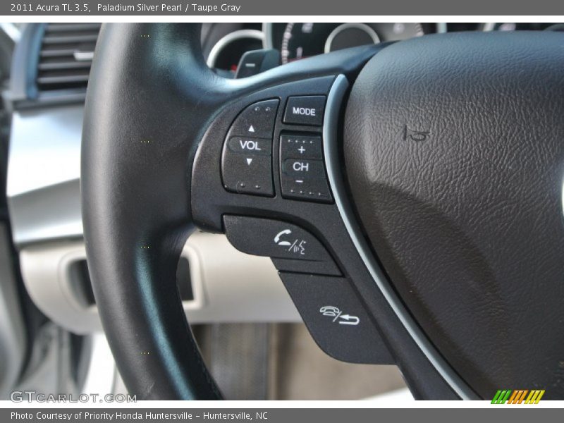 Paladium Silver Pearl / Taupe Gray 2011 Acura TL 3.5