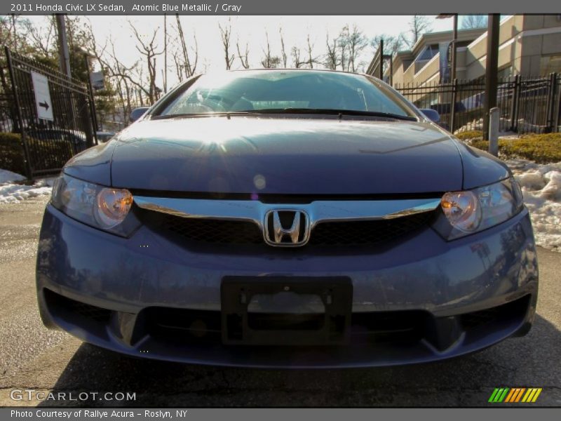 Atomic Blue Metallic / Gray 2011 Honda Civic LX Sedan