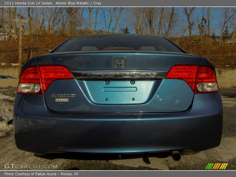 Atomic Blue Metallic / Gray 2011 Honda Civic LX Sedan
