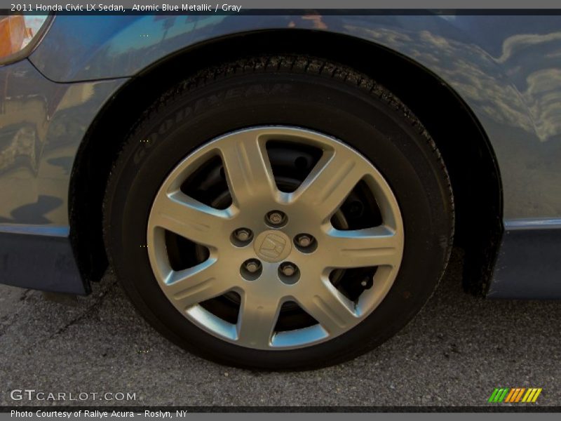 Atomic Blue Metallic / Gray 2011 Honda Civic LX Sedan